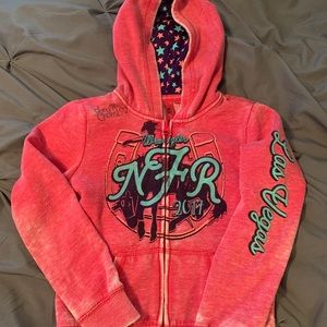 2017 NFR zip up Hoodie signed childs small